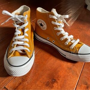 Converse High-Top Sneakers - Mustard Yellow